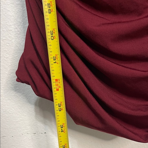 Emerald Sundae Burgundy Mini Dress Size Large PTP 17”-19” EUC - Picture 9 of 10